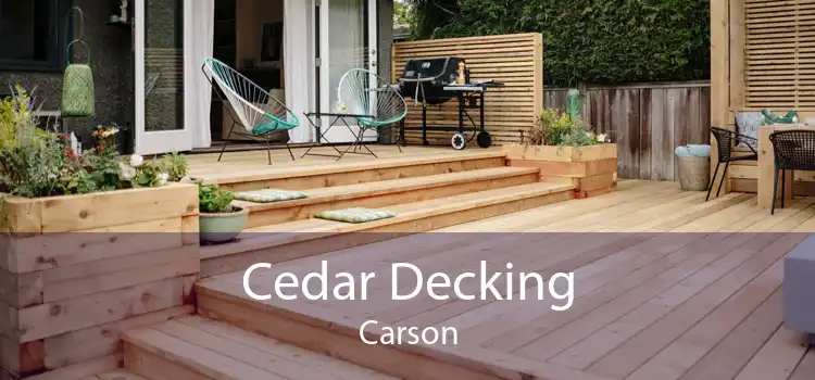 Cedar Decking Carson