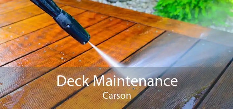 Deck Maintenance Carson