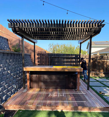 Cedar Decking in Carson