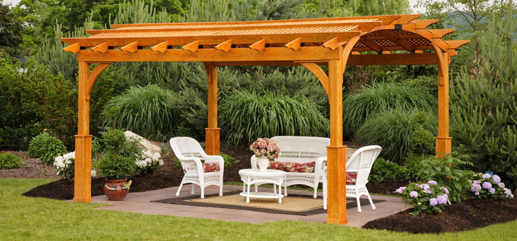 Cedar Wood Pergola Installation in Carson, CA